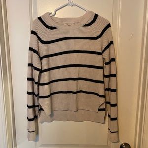 Striped knit sweater